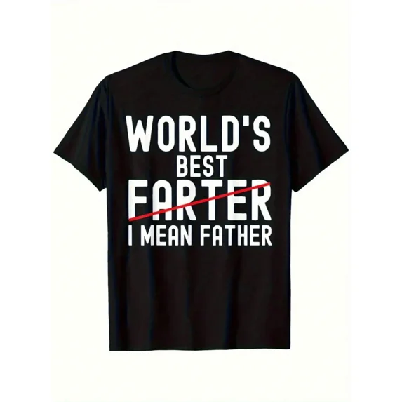 Men's Funny World's Best Father Farter Humor Graphic T-Shirt