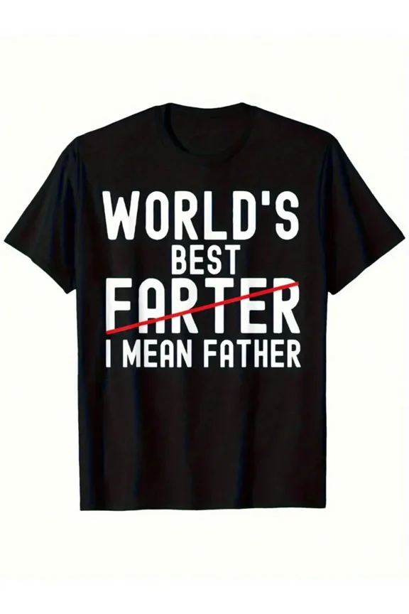 Men's Funny World's Best Father Farter Humor Graphic T-Shirt