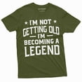thumbnail image 1 of Men's Funny becoming legend getting old T-shirt Grandpa dad papa Birthday Father's day Gift Tee (XX-Large Military Green), 1 of 7