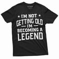 thumbnail image 1 of Men's Funny becoming legend getting old T-shirt Grandpa dad papa Birthday Father's day Gift Tee, 1 of 6