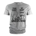 thumbnail image 1 of Men's Funny car guy T-shirt manual shift your daddy my daddy tee shirt garage tee (Medium Grey), 1 of 6