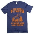 thumbnail image 1 of Men's Funny fitness deer in my freezer T-shirt hunter hunting father's day dad joke tee shirt (4X-Large Navy Blue), 1 of 6