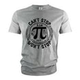 thumbnail image 1 of Men's Funny math T-shirt mathematical constant 3.14 Pi Tee shirt geeky science math tee shirt (X-Large Grey), 1 of 7