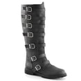 thumbnail image 1 of Mens Black Gotham Multi Buckle Costume Boots XL size 14, 1 of 2