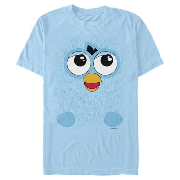 Men's Furby Blue Furby Graphic Tee Light Blue 2X Large