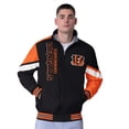 thumbnail image 1 of Men's G-III Extreme Black Cincinnati Bengals Strong Arm Reversible Full-Zip Jacket, 1 of 4