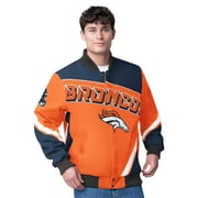 Men's G-III Extreme Orange Denver Broncos Maximum Racing Full-Snap Jacket
