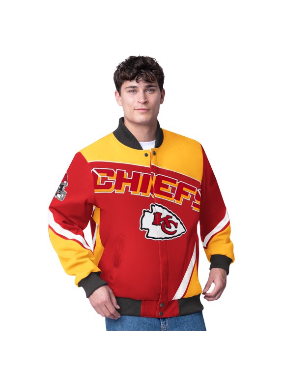 Men's G-III Extreme Red Kansas City Chiefs Maximum Racing Full-Snap Jacket