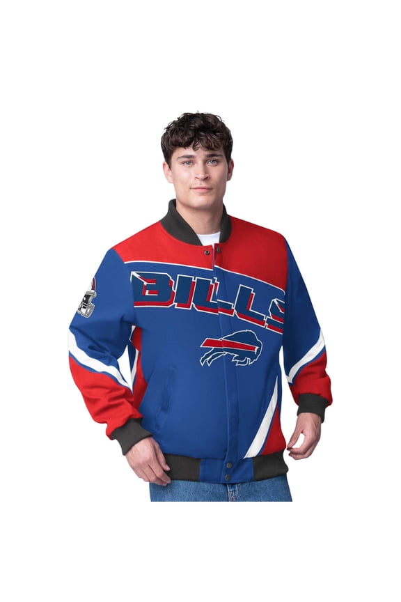 Men's G-III Extreme Royal Buffalo Bills Maximum Racing Full-Snap Jacket