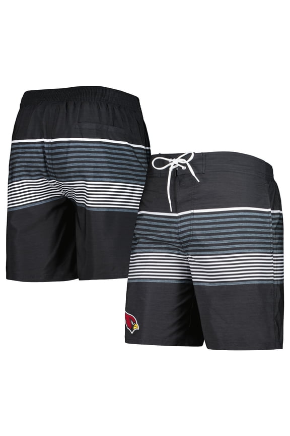 Men's G-III Sports by Carl Banks Black Arizona Cardinals Coastline Volley Swim Shorts