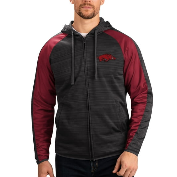 Men's G-III Sports by Carl Banks Black Arkansas Razorbacks Neutral Zone ...
