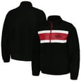 thumbnail image 1 of Men's G-III Sports by Carl Banks Black Arkansas Razorbacks Pinch Runner Half-Zip Top, 1 of 3
