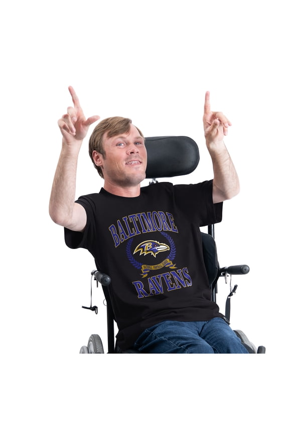 Men's G-III Sports by Carl Banks Black Baltimore Ravens Team Laurel Adaptive T-Shirt