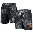 thumbnail image 1 of Men's G-III Sports by Carl Banks  Black Cincinnati Bengals Change Up Volley Swim Trunks, 1 of 3