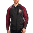 thumbnail image 1 of Men's G-III Sports by Carl Banks Black Florida State Seminoles Neutral Zone Raglan Full-Zip Track Jacket Hoodie, 1 of 2