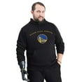 thumbnail image 1 of Men's G-III Sports by Carl Banks Black Golden State Warriors Adaptive Team Arc Fleece Hoodie, 1 of 7
