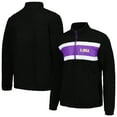 thumbnail image 1 of Men's G-III Sports by Carl Banks Black LSU Tigers Pinch Runner Half-Zip Top, 1 of 3