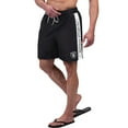 thumbnail image 1 of Men's G-III Sports by Carl Banks Black Las Vegas Raiders Streamline Volley Swim Shorts, 1 of 2