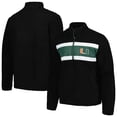 thumbnail image 1 of Men's G-III Sports by Carl Banks Black Miami Hurricanes Pinch Runner Half-Zip Top, 1 of 3