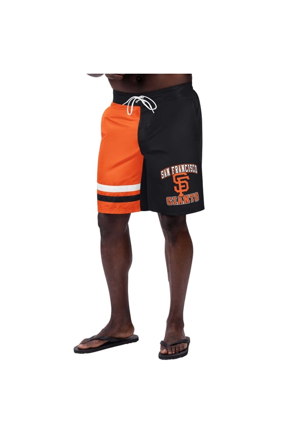 Men's G-III Sports by Carl Banks Black San Francisco Giants Anchor Swim Trunks