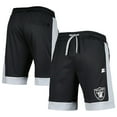 thumbnail image 1 of Men's G-III Sports by Carl Banks Black/Silver Las Vegas Raiders Fan Favorite Fashion Shorts, 1 of 3