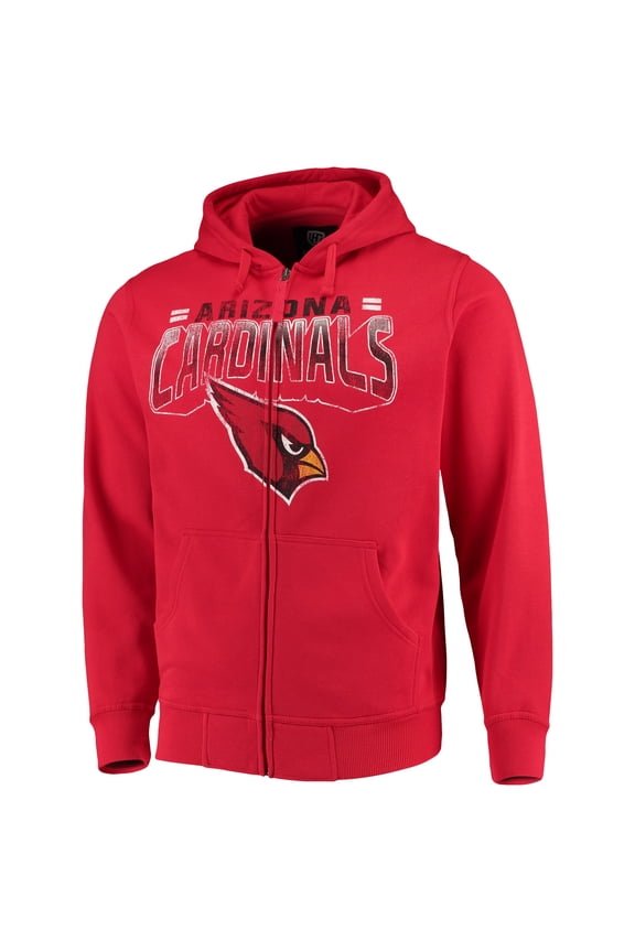 Men's G-III Sports by Carl Banks Cardinal Arizona Cardinals Perfect Season Full-Zip Hoodie
