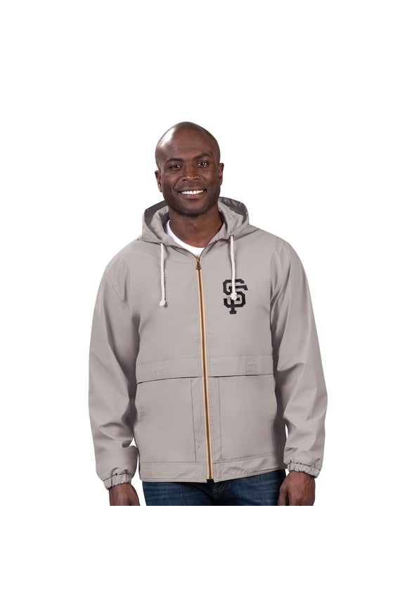 Men's G-III Sports by Carl Banks  Gray San Francisco Giants Full-Zip Rain Jacket
