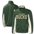 thumbnail image 1 of Men's G-III Sports by Carl Banks Hunter Green Milwaukee Bucks Contender Wordmark Full-Zip Track Jacket, 1 of 3