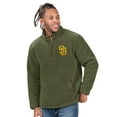 thumbnail image 1 of Men's-G-III Sports by Carl Banks  Hunter Green San Diego Padres Everest Fleece Quarter-Zip Jacket, 1 of 2