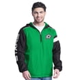thumbnail image 1 of Men's G-III Sports by Carl Banks Kelly Green/Black Dallas Stars Lateral Half-Zip Hoodie Jacket, 1 of 2