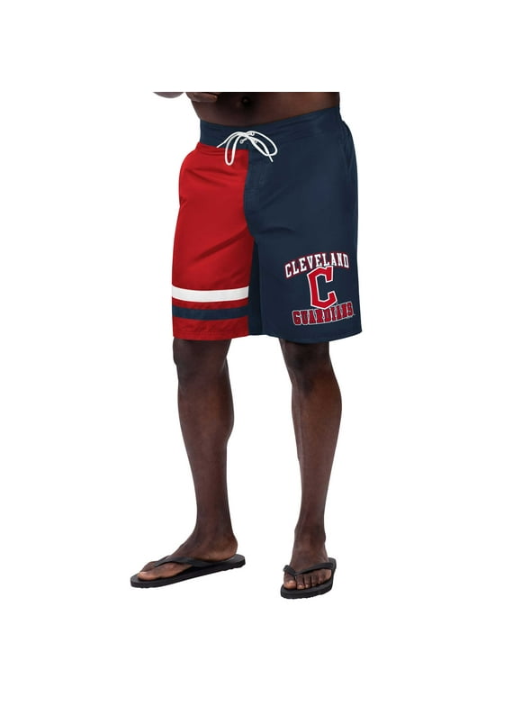 Men's G-III Sports by Carl Banks Navy Cleveland Guardians Anchor Swim Trunks
