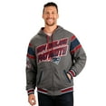 thumbnail image 1 of Men's G-III Sports by Carl Banks Navy/Gray New England Patriots Extreme Full Back Reversible Hoodie Full-Zip Jacket, 1 of 3