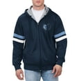 thumbnail image 1 of Men's G-III Sports by Carl Banks Navy Memphis Grizzlies Contender Full-Zip Hoodie Jacket, 1 of 2