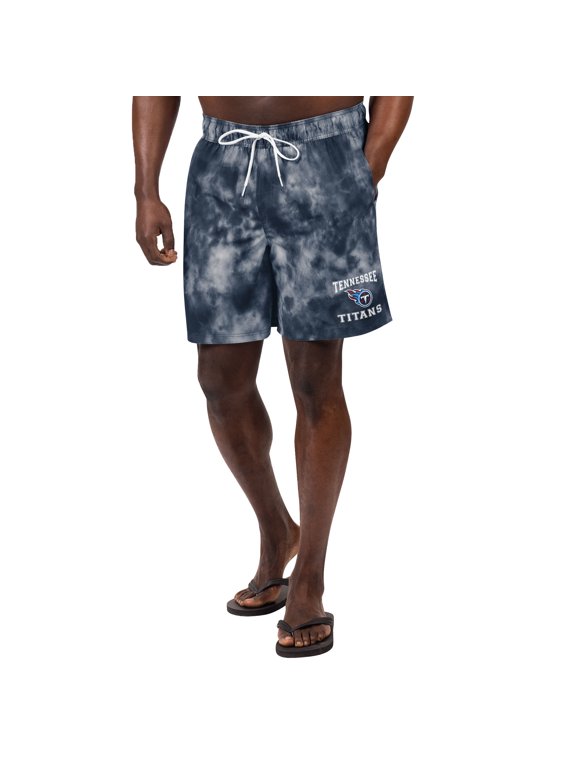 Men's G-III Sports by Carl Banks Navy Tennessee Titans Change Up Volley Swim Trunks