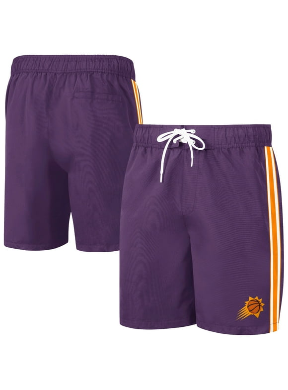 Men's G-III Sports by Carl Banks Purple/Orange Phoenix Suns Sand Beach Volley Swim Shorts