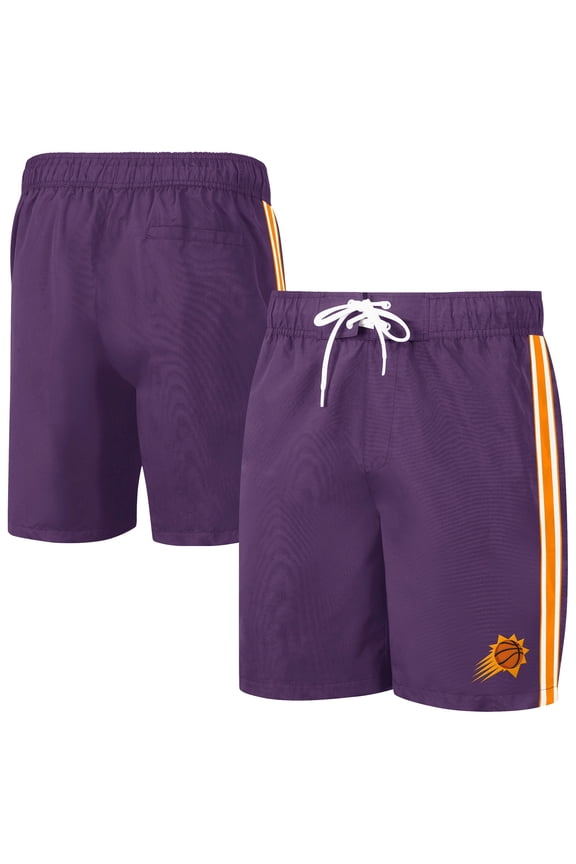 Men's G-III Sports by Carl Banks Purple/Orange Phoenix Suns Sand Beach Volley Swim Shorts