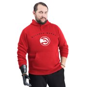 Men's G-III Sports by Carl Banks Red Atlanta Hawks Adaptive Team Arc Fleece Hoodie