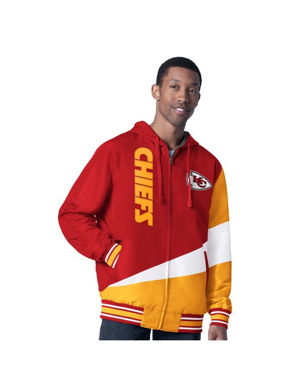 Men's G-III Sports by Carl Banks Red/Charcoal Kansas City Chiefs Dual Threat Reversable Full-Zip Hooded Jacket