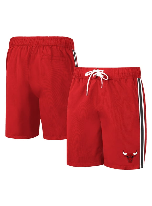 Men's G-III Sports by Carl Banks Red Chicago Bulls Sand Beach Volley Swim Shorts