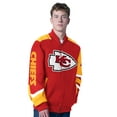 thumbnail image 1 of Men's G-III Sports by Carl Banks Red Kansas City Chiefs Prime Time Full-Zip Racing Jacket, 1 of 2