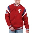 thumbnail image 1 of Men's G-III Sports by Carl Banks Red Philadelphia Phillies Quick Full-Snap Varsity Jacket, 1 of 2