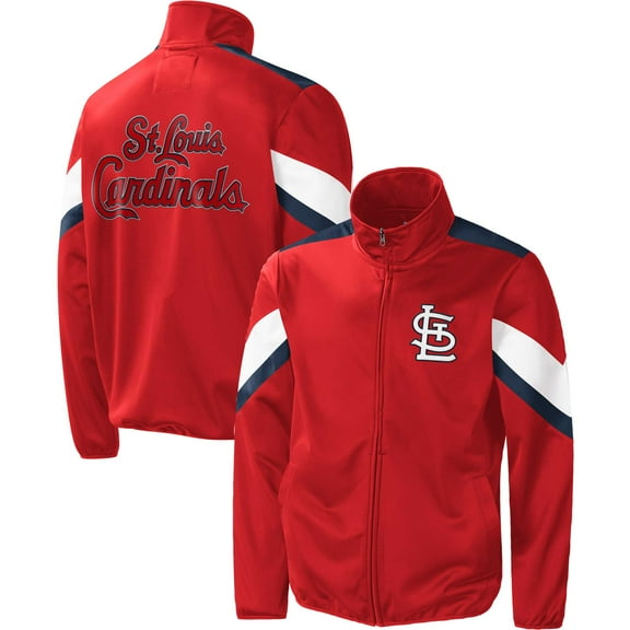Men's G-III Sports by Carl Banks Red St. Louis Cardinals Earned Run Full-Zip Jacket