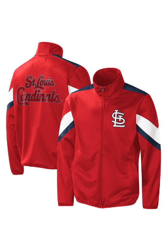 Men's G-III Sports by Carl Banks Red St. Louis Cardinals Earned Run Full-Zip Jacket