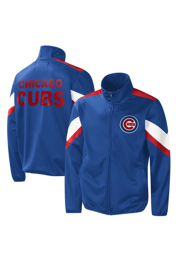 Men's G-III Sports by Carl Banks Royal Chicago Cubs Earned Run Full-Zip Jacket