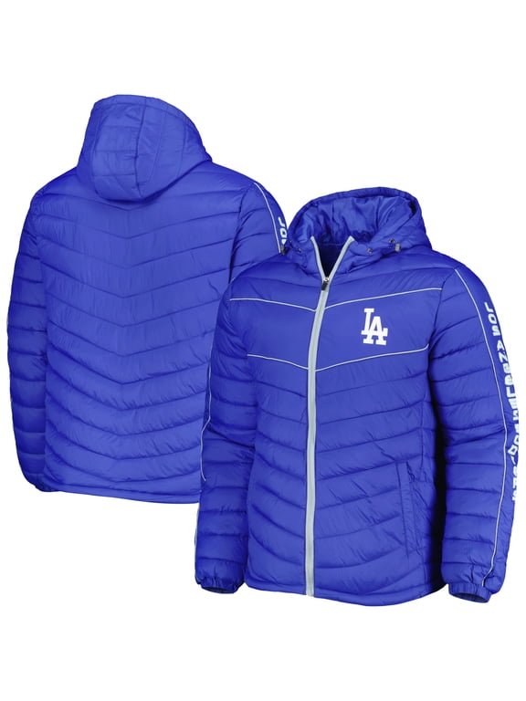 Men's G-III Sports by Carl Banks Royal Los Angeles Dodgers Splitter Soft Down Touch Full-Zip Hoodie Jacket