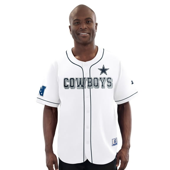 Men's-G-III Sports by Carl Banks  White Dallas Cowboys Relay Baseball Jersey