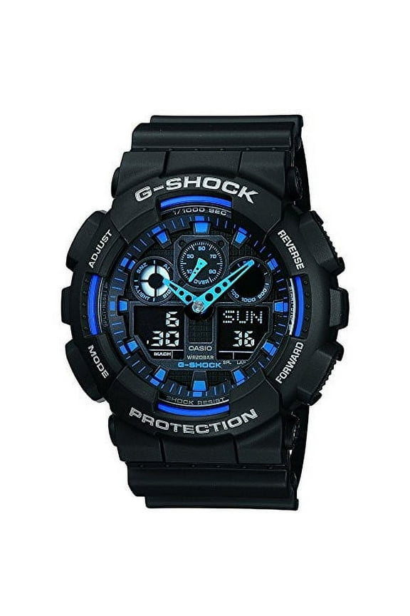 Men's G-Shock GA100-1A2 Black Resin Quartz Fashion Watch