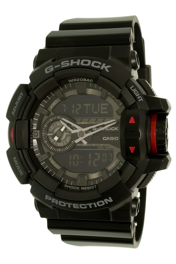 Men's G-Shock GA400-1B Black Resin Quartz Sport Watch