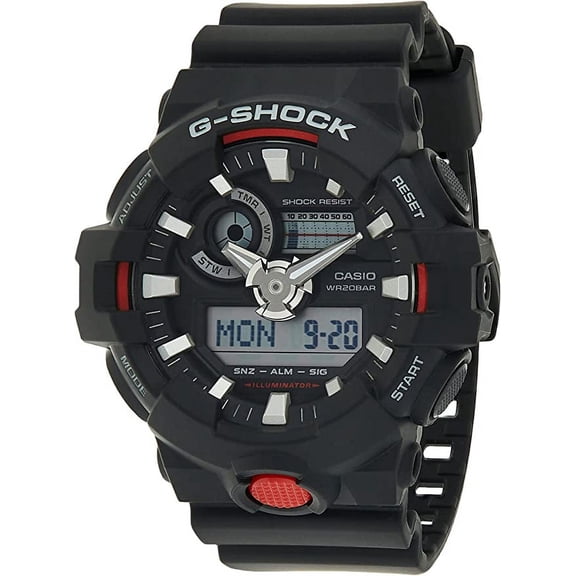 Men's G-Shock GA700-1A Black Resin Japanese Quartz Sport Watch