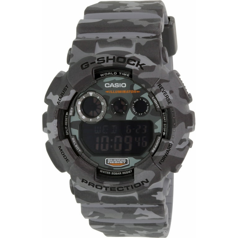 Men s G Shock GD120CM 8 Digital Resin Quartz Sport Watch Walmart